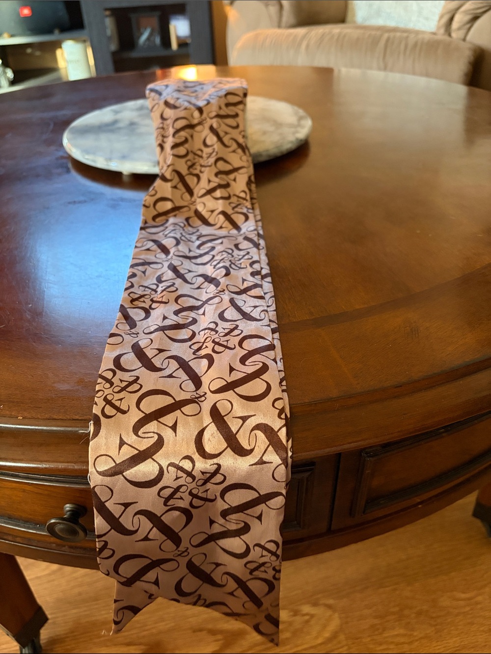 Dior scarf tan and brown